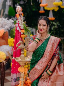 Priya Marathe Mam Trending Maharashtrian Look