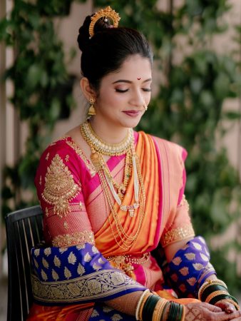 Airbrush Makeup for Maharashtrian Bride